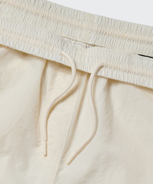 SIDE LINE WIDE TRACK PANTS - 4 COLORS CREAM