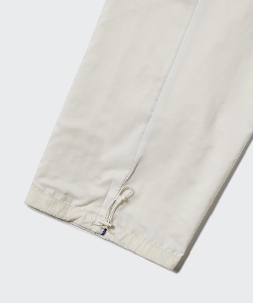 SIDE LINE WIDE TRACK PANTS - 4 COLORS CREAM
