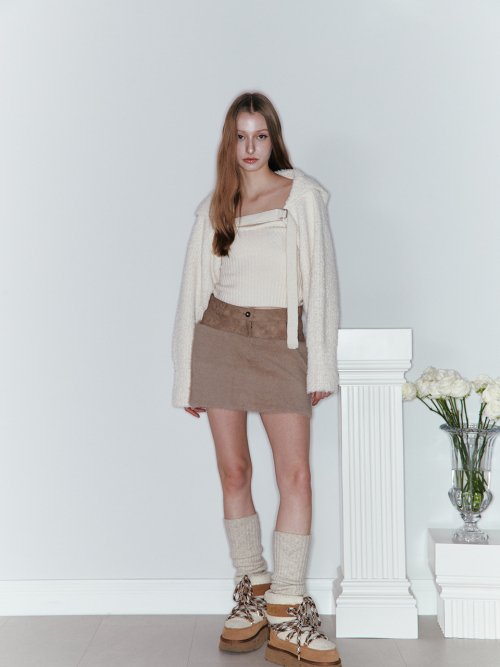 KNIT BUSTIER - 3 COLORS IVORY