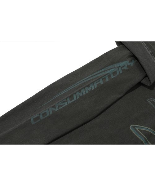 FEARLESS LAYERED PIGMENT LONG SLEEVE SMOKE BLACK