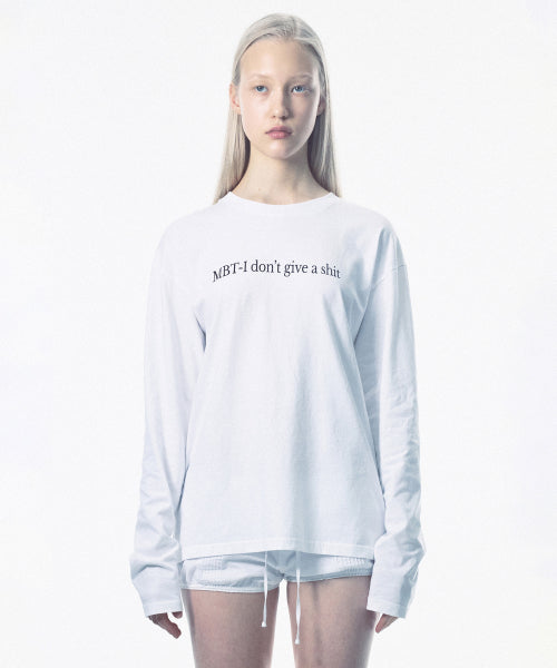 WASHED LONG SLEEVE TEE WASHED - 2 COLORS WHITE