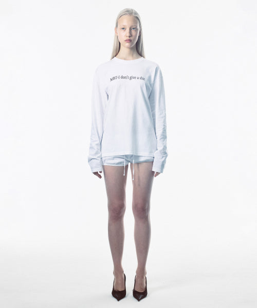 WASHED LONG SLEEVE TEE WASHED - 2 COLORS WHITE