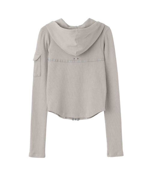 WASHED BONDAGE HOODIE WASHED - 2 COLORS GREY