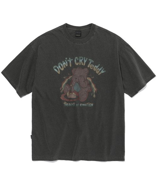 DONT CRY TEDDY MAD HOPPI PIGMENT SHORT SLEEVE TEE AS SHOWN