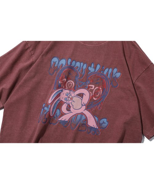 DONT CRY TEDDY MAD HOPPI PIGMENT SHORT SLEEVE TEE AS SHOWN