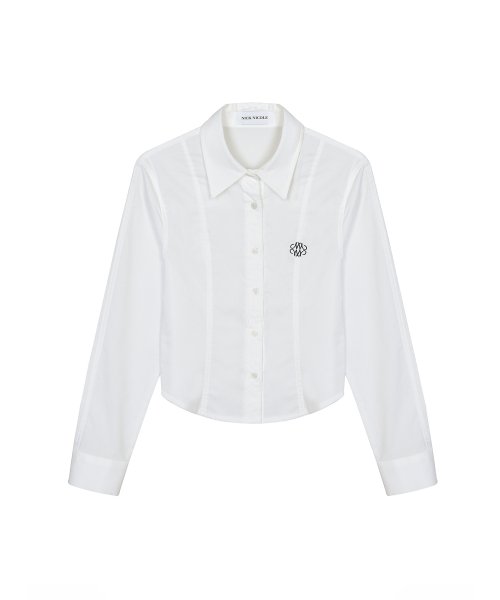 MINIMAL PINTUCK WRINKLE FREE SHIRT #徐睿知同款! - 5 COLORS IVORY