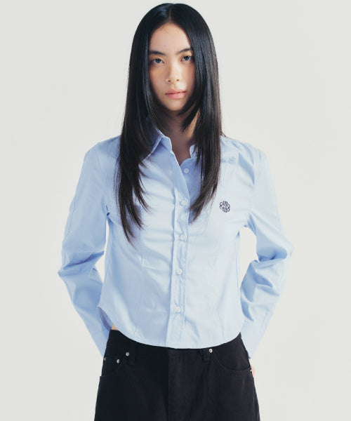 MINIMAL PINTUCK WRINKLE FREE SHIRT #徐睿知同款! - 5 COLORS IVORY