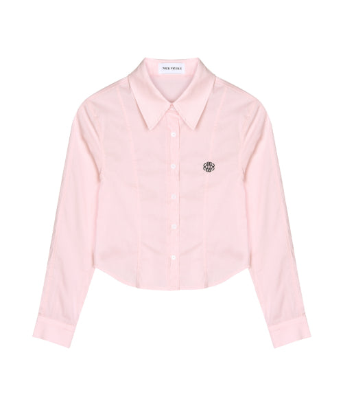 MINIMAL PINTUCK WRINKLE FREE SHIRT #徐睿知同款! - 5 COLORS IVORY