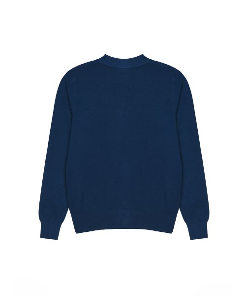 MINIMAL V NECK BUTTERFLY CARDIGAN #徐睿知同款! - 5 COLORS NAVY