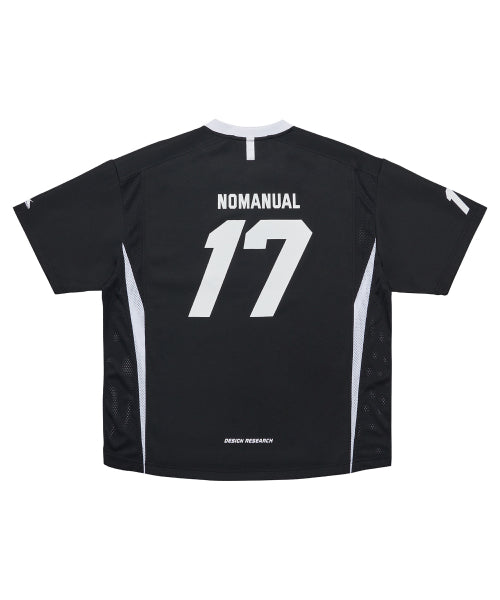 MESH BLOCK FOOTBALL JERSEY - BLACK - 2 COLORS