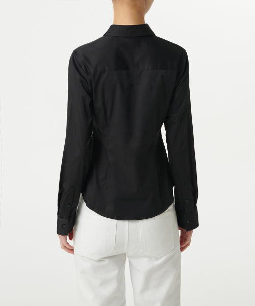 WOMENS SLIM FIT SHIRT #韓韶禧同款! - 9 COLORS BLACK