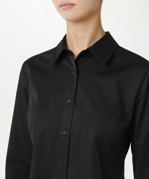 WOMENS SLIM FIT SHIRT #韓韶禧同款! - 9 COLORS BLACK