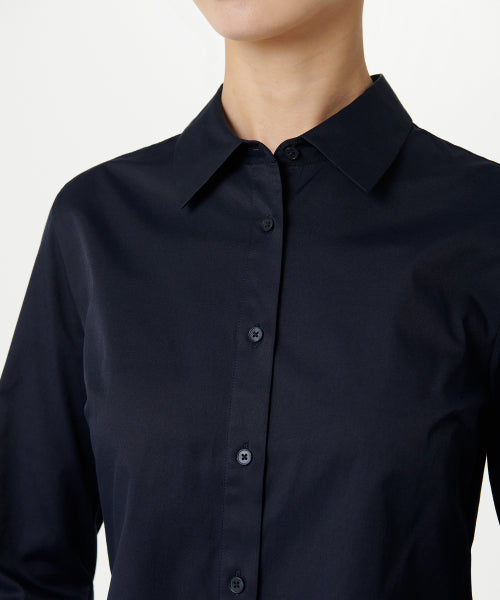 WOMENS SLIM FIT SHIRT #韓韶禧同款! - 9 COLORS NAVY