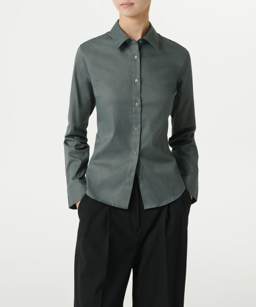 WOMENS SLIM FIT SHIRT #韓韶禧同款! - 9 COLORS KHAKI