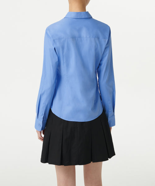 WOMENS SLIM FIT SHIRT #韓韶禧同款! - 9 COLORS BLUE