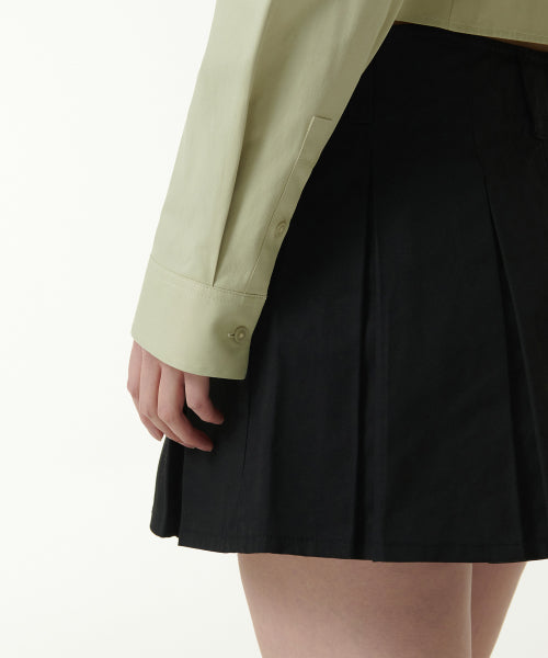 WOMENS SLIM FIT CROP SHIRT #韓韶禧同款! - 6 COLORS GREEN