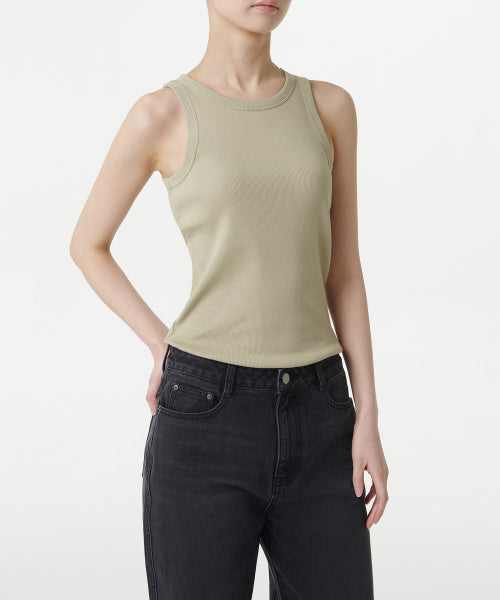WOMENS ESSENTIAL TANK TOP #韓韶禧同款! - 8 COLORS GREEN