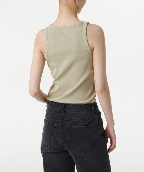 WOMENS ESSENTIAL TANK TOP #韓韶禧同款! - 8 COLORS GREEN