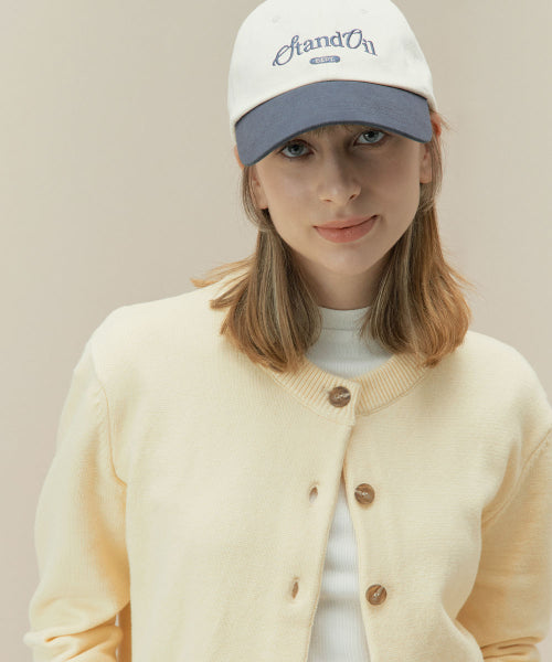 BONHEUR MIX BALL CAP - 2 COLORS NAVY