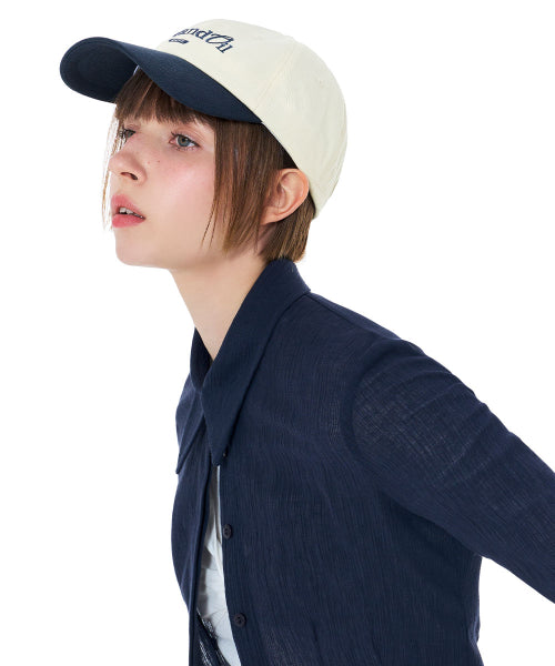BONHEUR MIX BALL CAP - 2 COLORS NAVY
