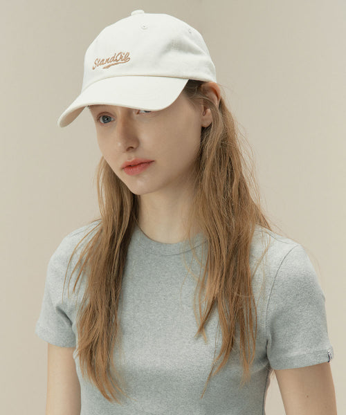 STAND LOGO BALL CAP - 3 COLORS CREAM