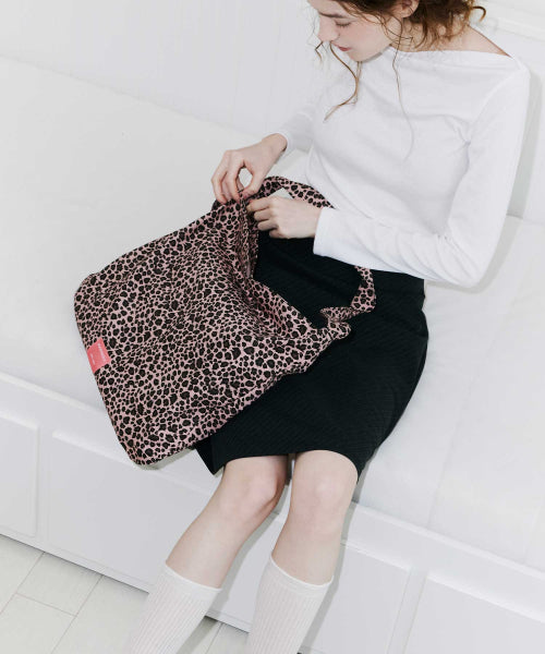GEMMA LEOPARD SHOULDER BAG - 5 COLORS NAVY