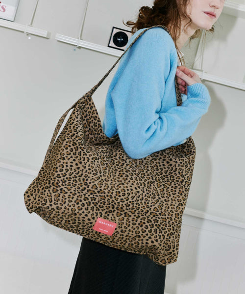 GEMMA LEOPARD SHOULDER BAG - 5 COLORS NAVY