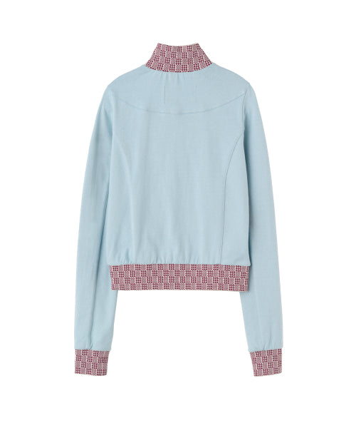 HEAVENLY GINGHAM TRACK JACKET - 3 COLORS BABY BLUE