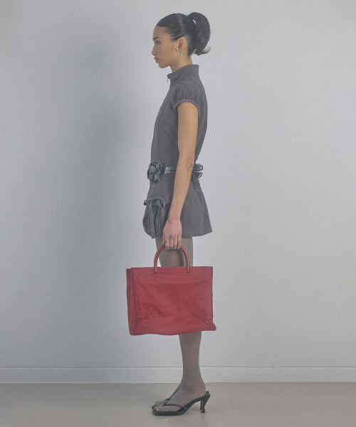 CARGO ZIP UP DRESS - 3 COLORS CHARCOAL