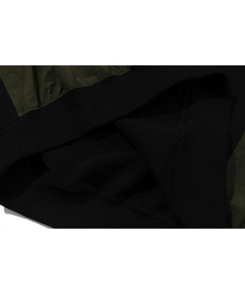 RAGLAN PANEL SWEATSHIRT - 3 COLORS BLACK