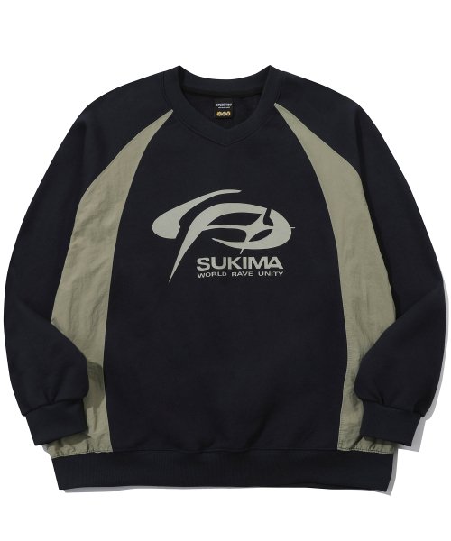 RAGLAN PANEL SWEATSHIRT - 3 COLORS NAVY