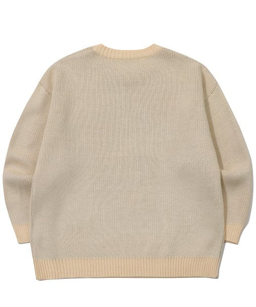 LOGO SWEATER - 2 COLORS CREAM