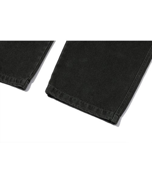 WIDE DENIM PANTS - 3 COLORS BLACK