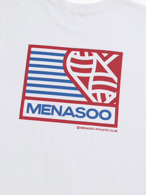 SMALL HEARTTRACK OVER FIT TEE - 3 COLORS WHITE