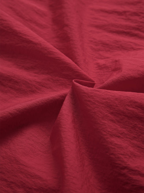 HEARTTRACK VNECK NYLON ANORAK JACKET - 3 COLORS RED