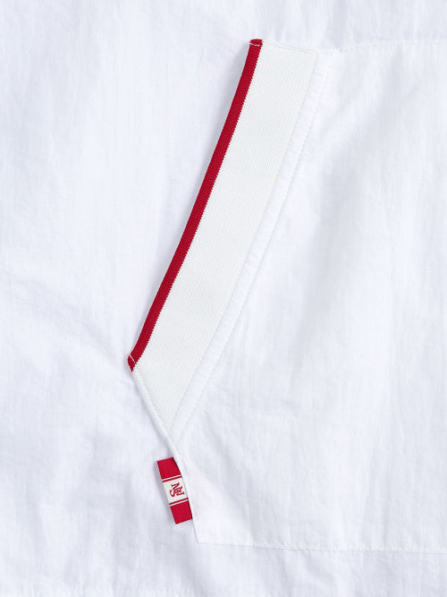 HEARTTRACK VNECK NYLON ANORAK JACKET - 3 COLORS WHITE