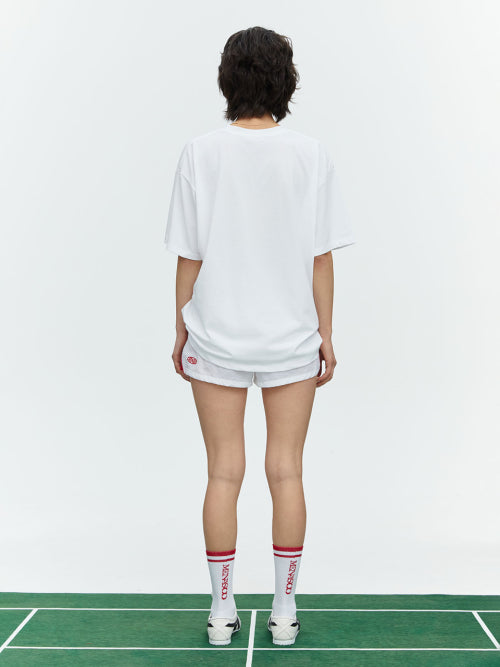 RUNNING TRACK NYLON SHORTS - 3 COLORS WHITE