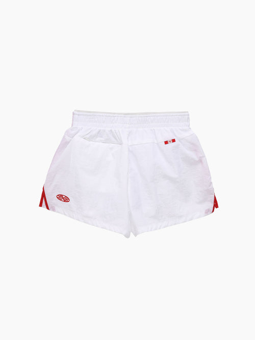 RUNNING TRACK NYLON SHORTS - 3 COLORS WHITE