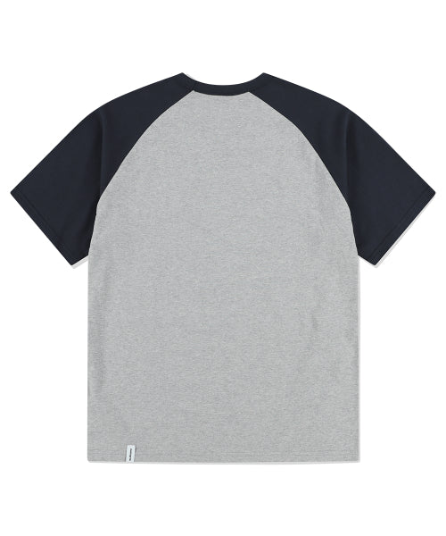 ROCKSTAR RAGLAN TEE GREY