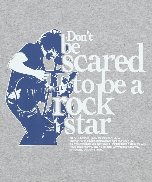 ROCKSTAR RAGLAN TEE GREY