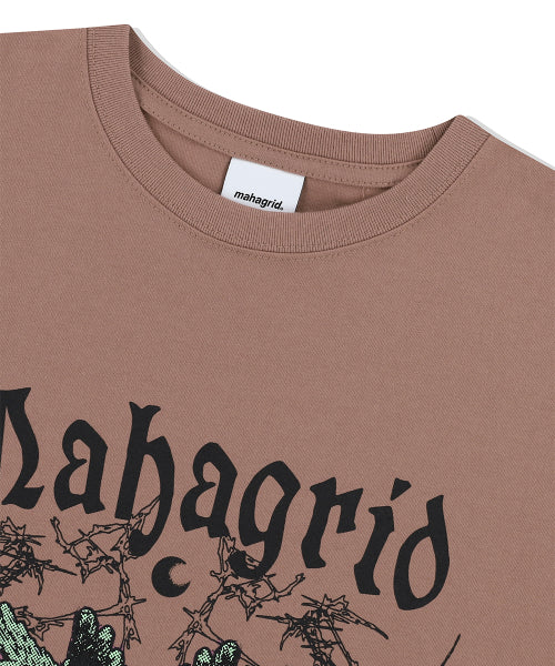 SLEEPING ANGELS TEE RED BEIGE