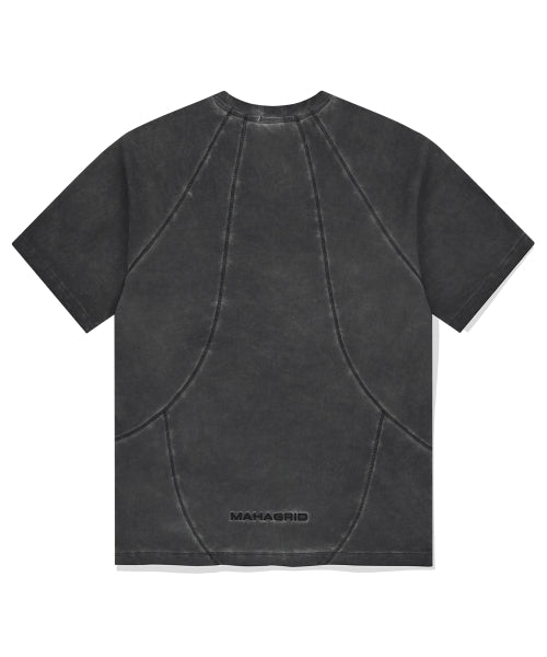 CURVED SEAM PIGMENT TEE - 2 COLORS