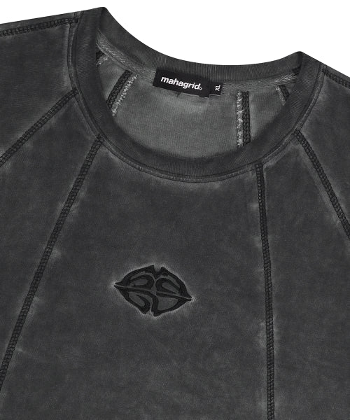 CURVED SEAM PIGMENT TEE - 2 COLORS