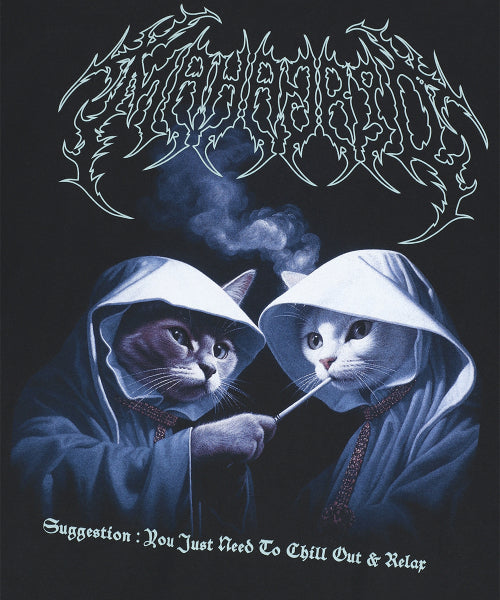 SMOKING CAT TEE - 2 COLORS