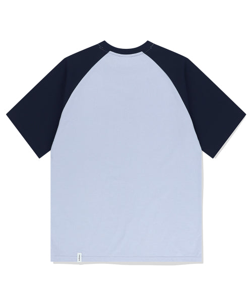 COOL CAT RAGLAN TEE BLUE