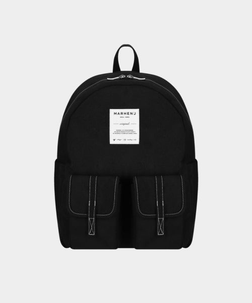MARK LARGE CANVAS BACKPACK - 2 COLORS BLACK