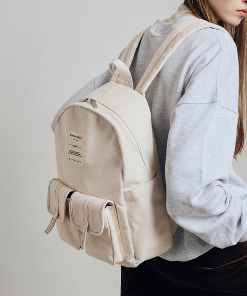 MARK LARGE CANVAS BACKPACK - 2 COLORS BLACK
