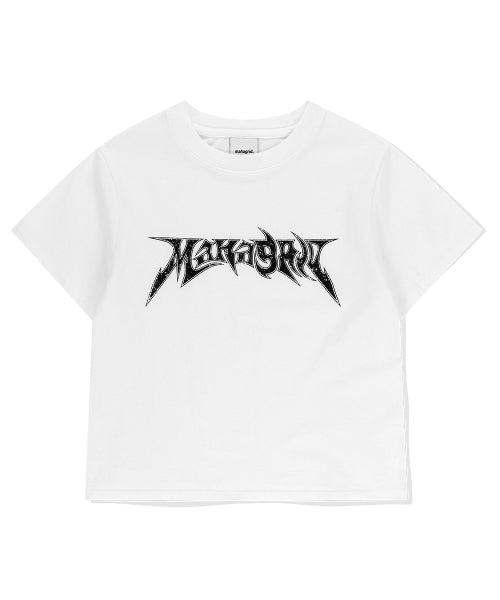 FLAME LOGO CROP TEE - 2 COLORS WHITE