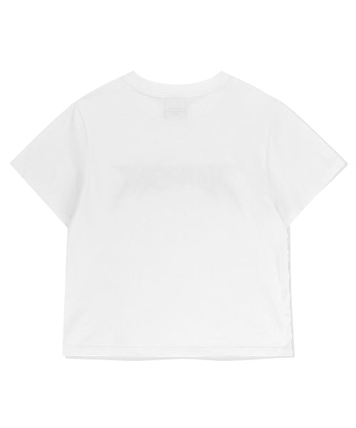 FLAME LOGO CROP TEE - 2 COLORS WHITE