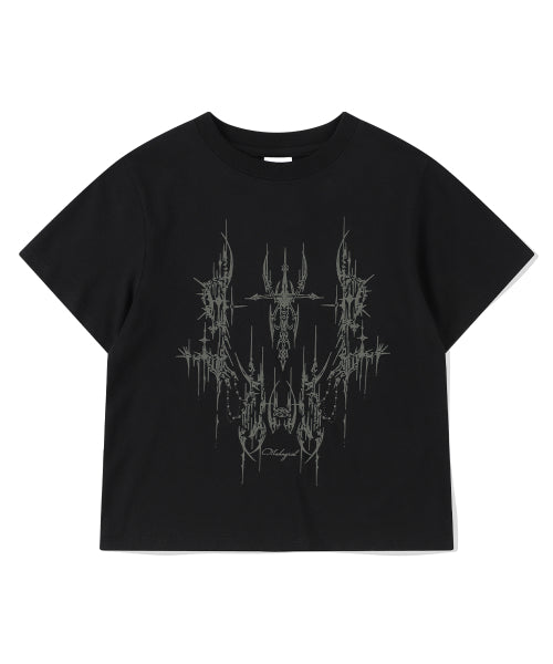 TATTOO CROP TEE - 2 COLORS